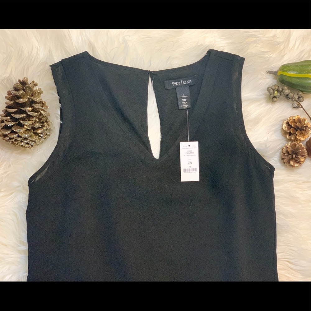 White House black market, never work black midi dress size 0.